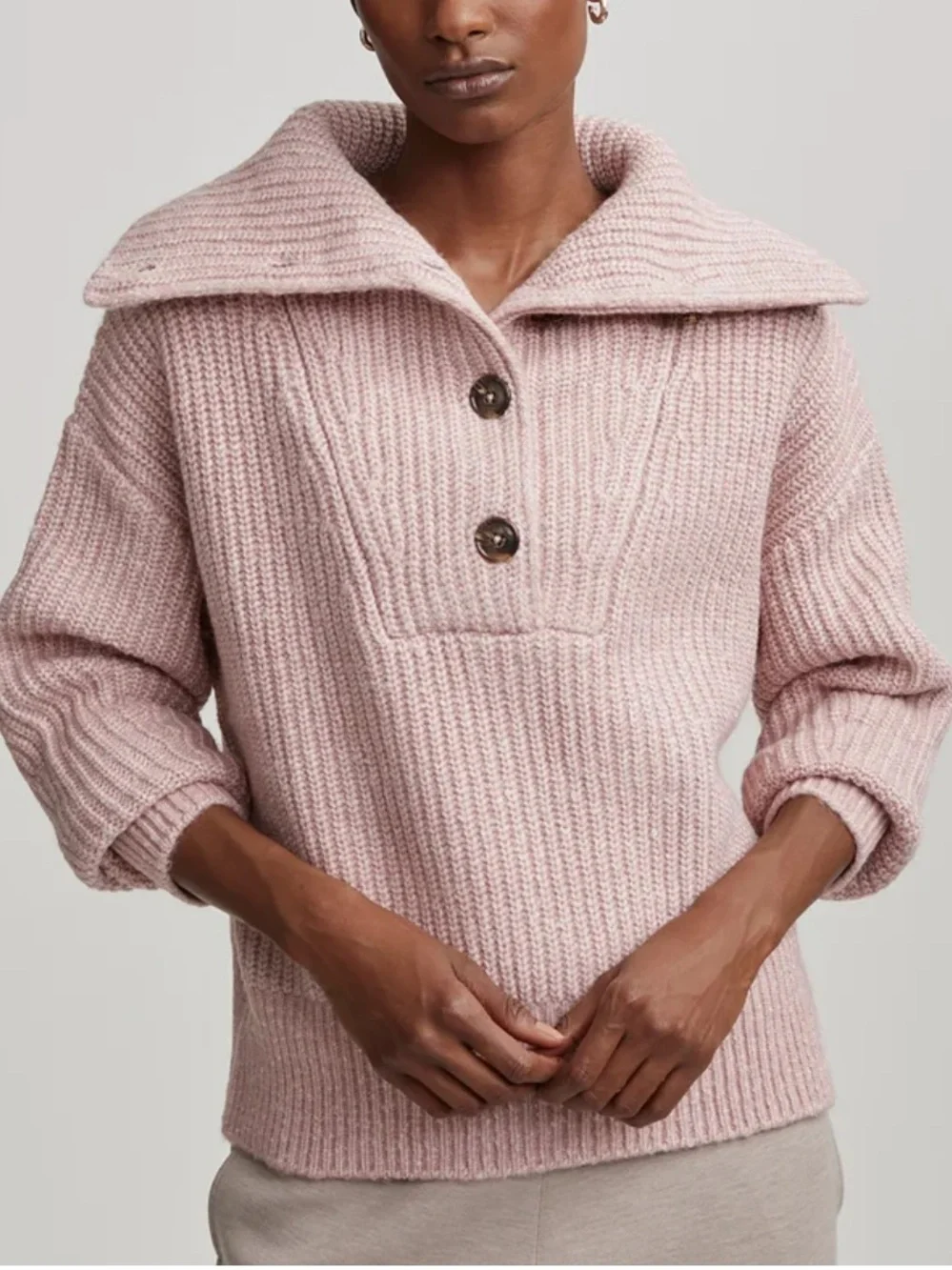 VARLEY PEVEREL BUTTON PLACKET KNIT - S
